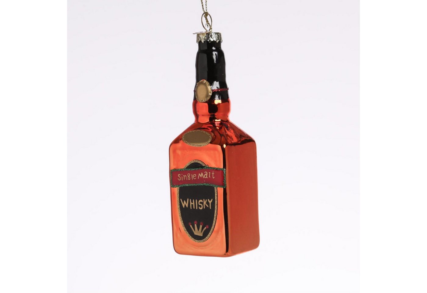 MARELIDA Christbaumschmuck Weihnachtsbaumschmuck WHISKY Flasche Glas mundgeblasen H: 12cm MARELIDA Christbaumschmuck Weihnachtsbaumschmuck WHISKY Flasche Glas mundgeblasen H: 12cm von MARELIDA