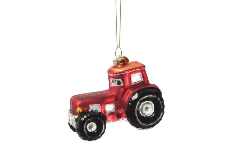 MARELIDA Christbaumschmuck Weihnachtsbaumschmuck roter Traktor Glas Baumanhänger H: 7cm MARELIDA Christbaumschmuck Weihnachtsbaumschmuck roter Traktor Glas Baumanhänger H: 7cm von MARELIDA