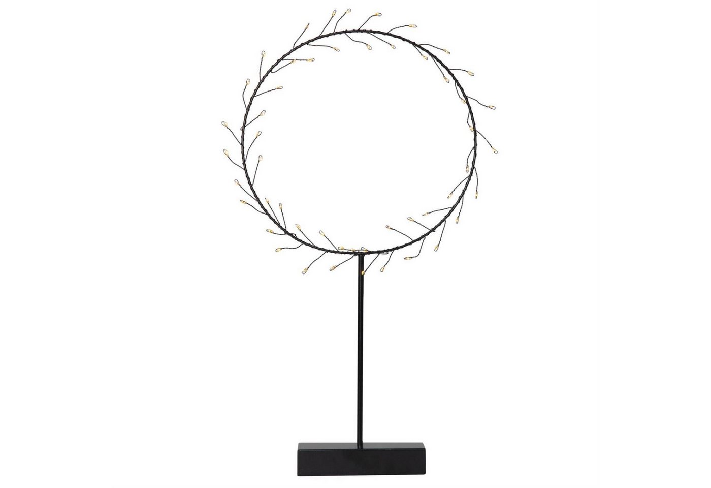MARELIDA Dekokranz LED Kranz Draht stehend Tischkranz Leuchtkranz 50LED H: 43cm Batterie MARELIDA Dekokranz LED Kranz Draht stehend Tischkranz Leuchtkranz 50LED H: 43cm Batterie von MARELIDA