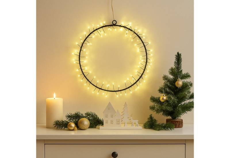 MARELIDA Dekokranz LED Kranz Türkranz Weihnachtskranz Lichtkranz 130LED D: 30cm Batterie MARELIDA Dekokranz LED Kranz Türkranz Weihnachtskranz Lichtkranz 130LED D: 30cm Batterie von MARELIDA