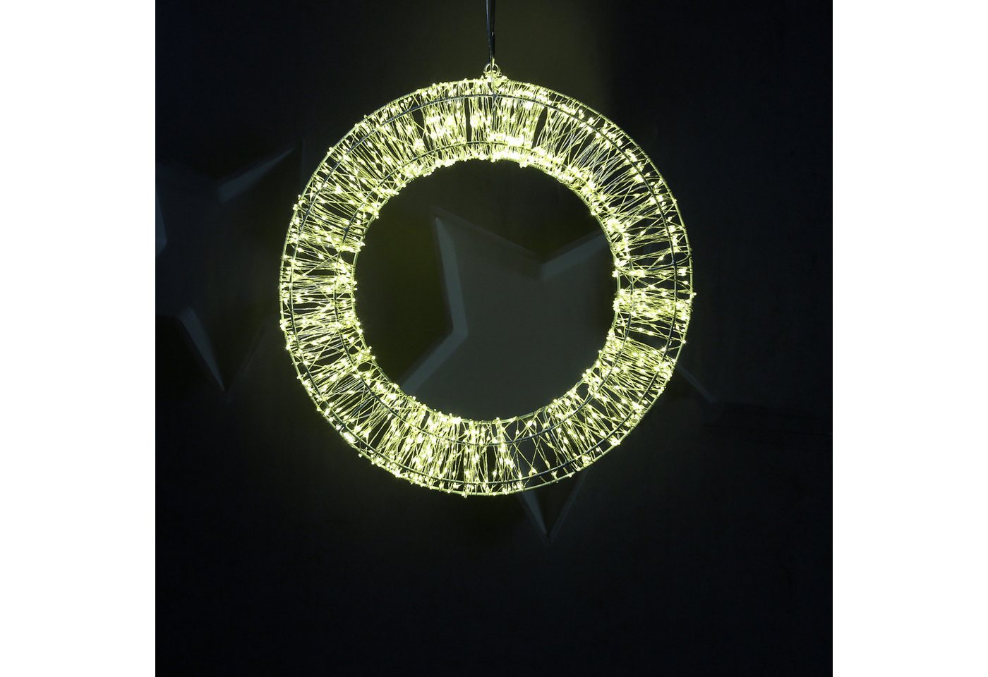 MARELIDA Dekokranz LED Lichtkranz Türkranz Weihnachtskranz 40cm 1500LED 8Modi Timer Außen MARELIDA Dekokranz LED Lichtkranz Türkranz Weihnachtskranz 40cm 1500LED 8Modi Timer Außen von MARELIDA