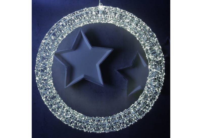 MARELIDA Dekokranz LED Lichtkranz Türkranz Weihnachtskranz 60cm 2200LED 8Modi Timer Außen MARELIDA Dekokranz LED Lichtkranz Türkranz Weihnachtskranz 60cm 2200LED 8Modi Timer Außen von MARELIDA