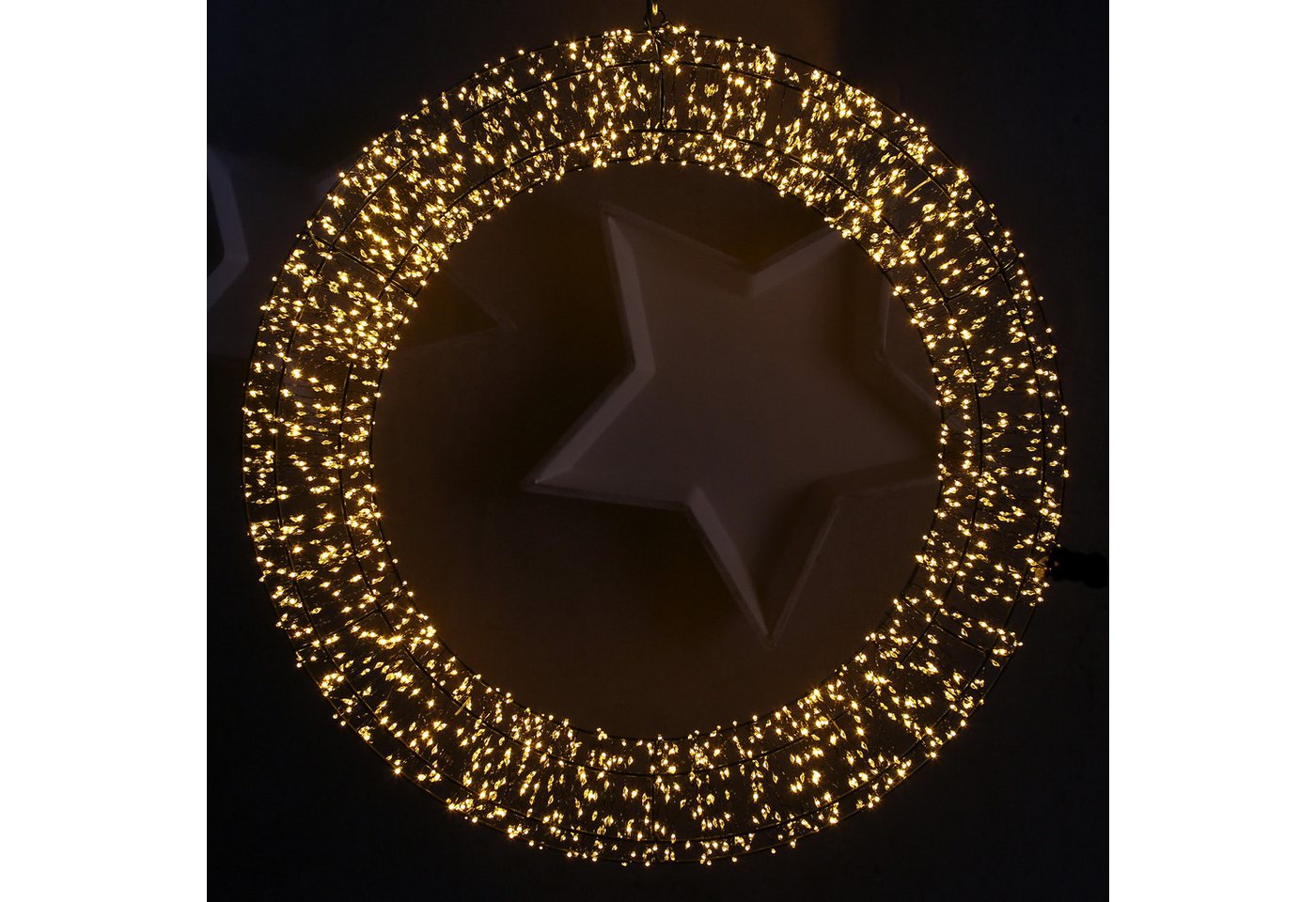 MARELIDA Dekokranz LED Lichtkranz Türkranz Weihnachtskranz 60cm 2200LED 8Modi Timer Außen MARELIDA Dekokranz LED Lichtkranz Türkranz Weihnachtskranz 60cm 2200LED 8Modi Timer Außen von MARELIDA