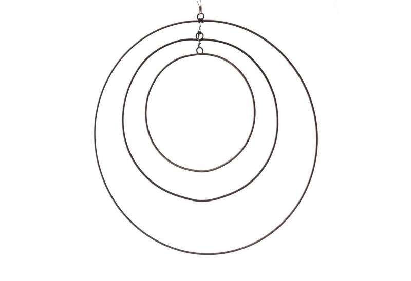 MARELIDA Dekoobjekt Dekoringe Metallringe mit Aufhängeösen DIY Basteln 30/20/15cm schwarz (1 St) von MARELIDA