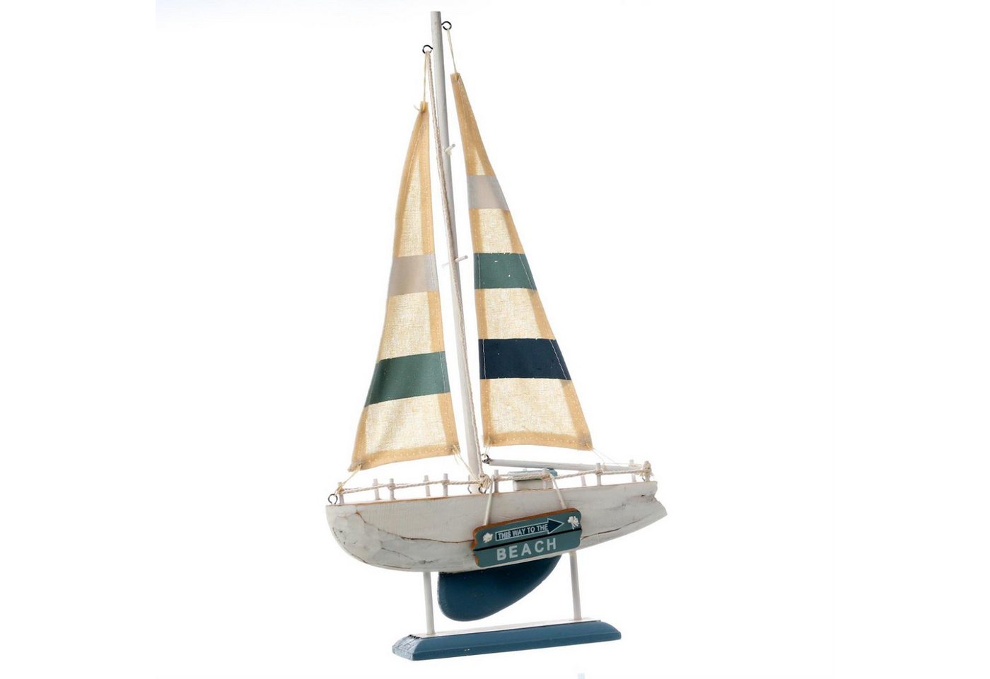 MARELIDA Dekoobjekt Segelboot Segelschiff maritime Dekoration Küste Holz Wohndeko H: 42cm (1 St) von MARELIDA