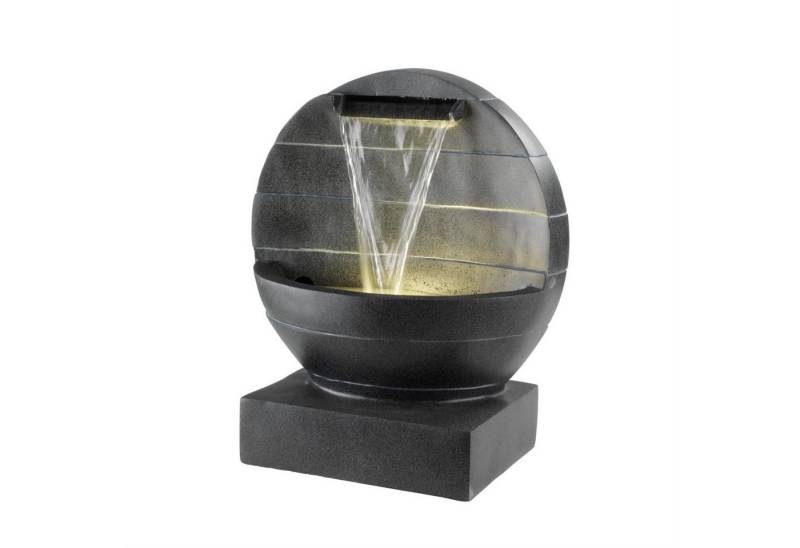 MARELIDA Gartenbrunnen Brunnen mit Wasserfall beleuchtet rund Polyresin Zierbrunnen 59cm, 21.5 cm Breite MARELIDA Gartenbrunnen Brunnen mit Wasserfall beleuchtet rund Polyresin Zierbrunnen 59cm, 21.5 cm Breite von MARELIDA