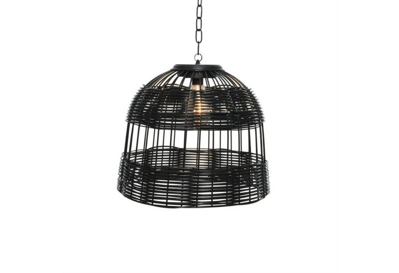 MARELIDA Hängeleuchte LED Solar Hängeleuchte Lampenschirm Korboptik Solarleuchte, LED Classic, warmweiß (2100K bis 3000K) von MARELIDA