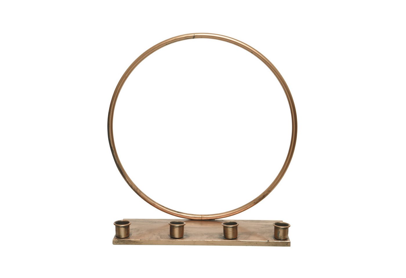 MARELIDA Kerzenständer Stabkerzenhalter Ring Kerzenständer Kerzenhalter Weihnachten Advent (1 St) von MARELIDA
