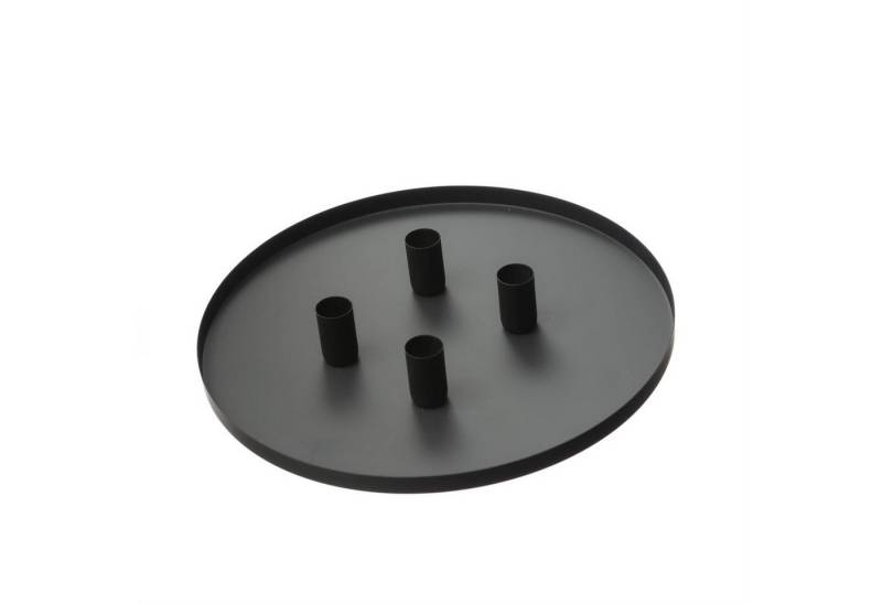 MARELIDA Kerzentablett Stabkerzenhalter magnetisch Kerzenständer D: 30cm Kerzentablett Advent von MARELIDA