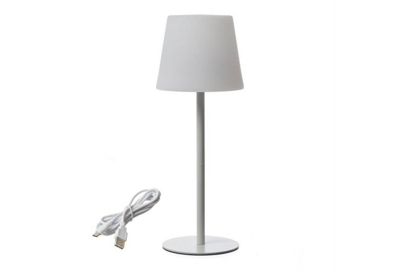 MARELIDA LED Außen-Tischleuchte LED Garten Tischleuchte für Außen Balkon 4 Helligkeitsstufen USB 40cm, LED Classic, warmweiß (2100K bis 3000K) von MARELIDA