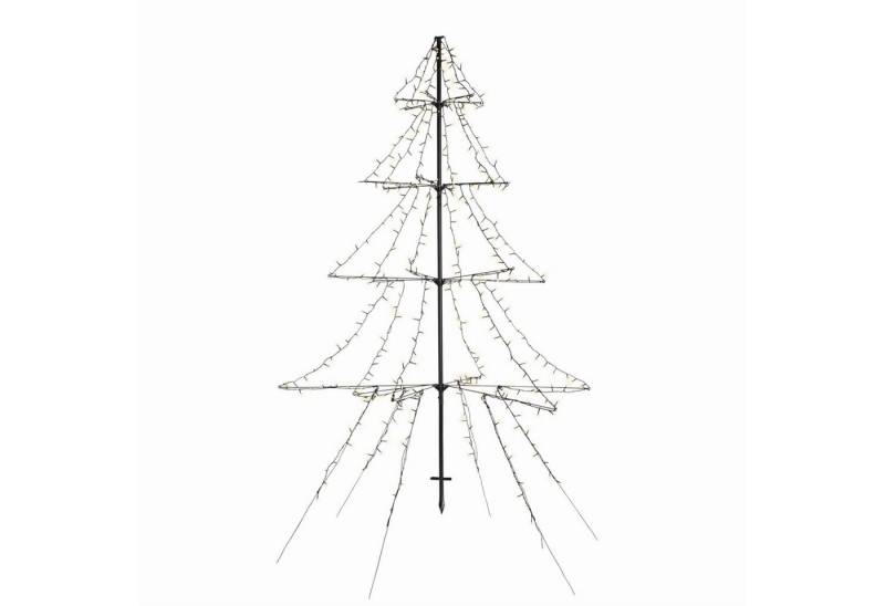 MARELIDA LED Baum LED Lichterbaum Weihnachtsbaum dimmbar 3m Timer aufklappbar Vorgarten, LED Classic, warmweiß (2100K bis 3000K) von MARELIDA