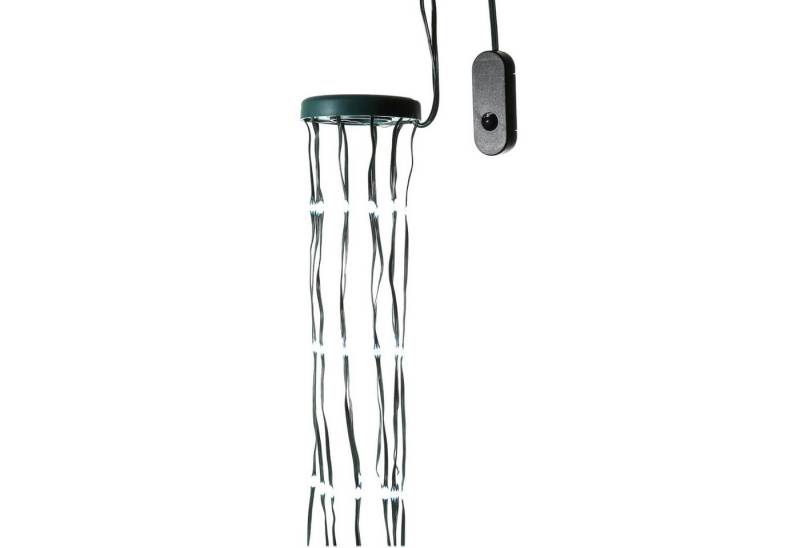 MARELIDA LED-Baummantel LED Lichterkette 12 Stränge 252LED bunt 13Funkt. Fernbedienung 2,1m, 252-flammig von MARELIDA