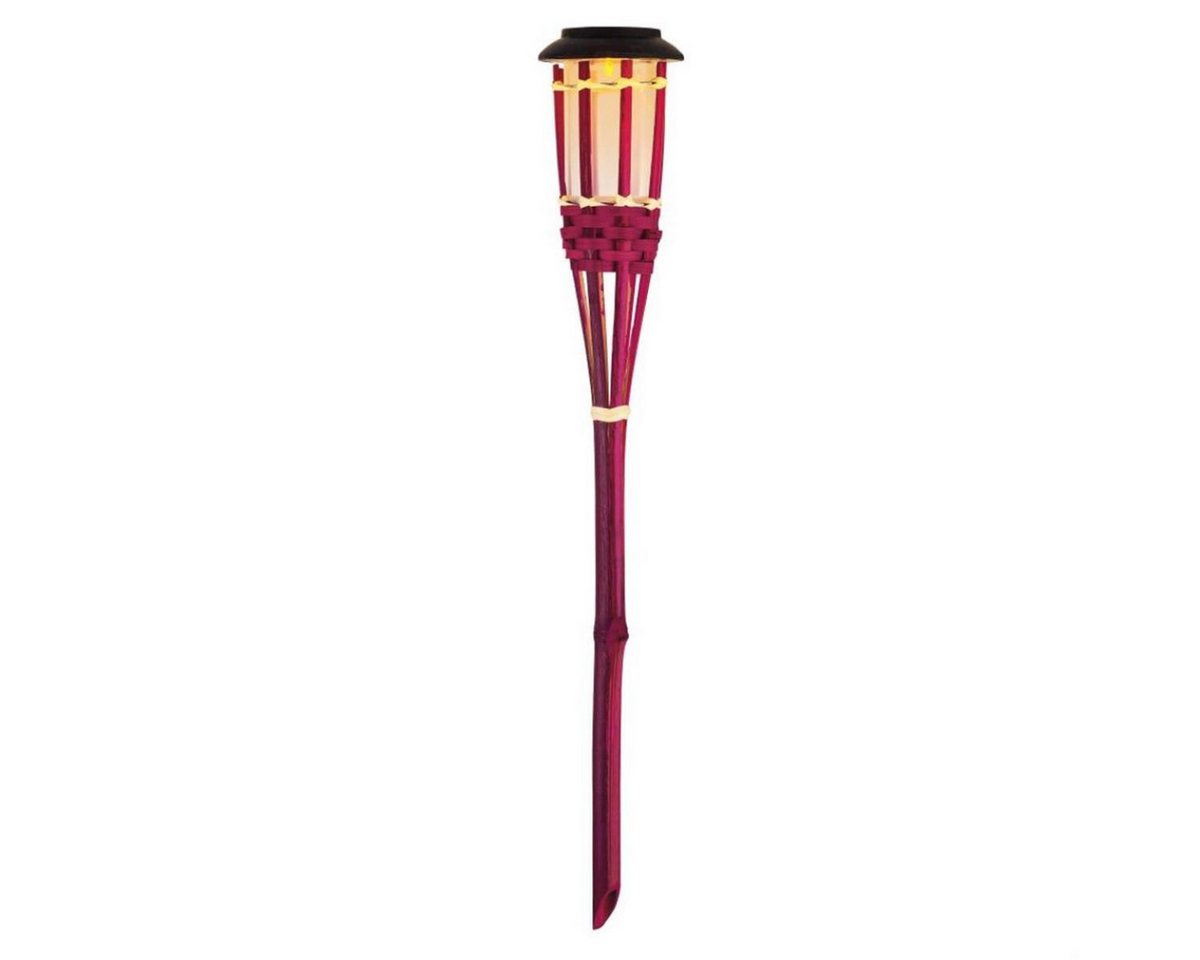 MARELIDA LED Gartenfackel LED Solar Gartenfackel Bambus Flammeneffekt pink Solarfackel Garten, LED Classic, gelb MARELIDA LED Gartenfackel LED Solar Gartenfackel Bambus Flammeneffekt pink Solarfackel Garten, LED Classic, gelb von MARELIDA