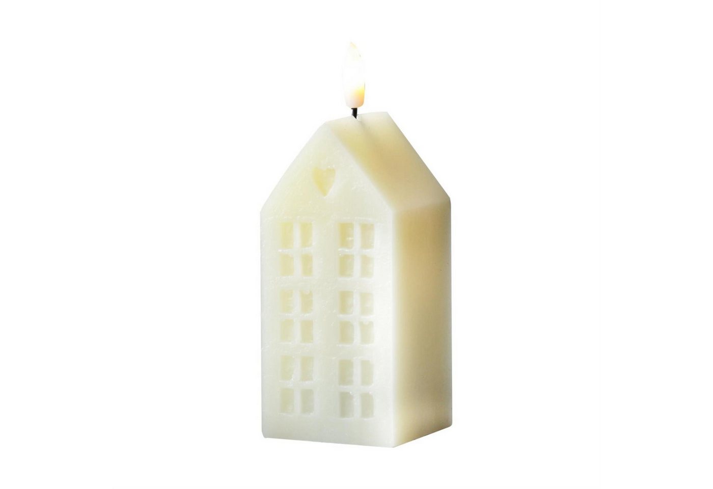 MARELIDA LED-Kerze Haus Echtwachskerze in Hausform Lichthaus H: 15cm Timer creme MARELIDA LED-Kerze Haus Echtwachskerze in Hausform Lichthaus H: 15cm Timer creme von MARELIDA