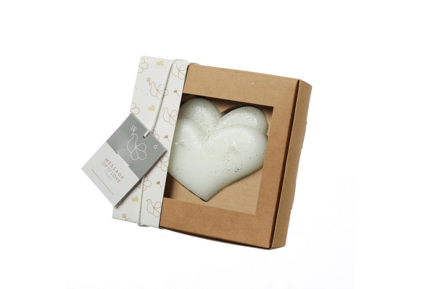 MARELIDA LED-Kerze Kerze Herz in Geschenkverpackung Hochzeit Valentinstagskerze Muttertag (1-tlg) von MARELIDA
