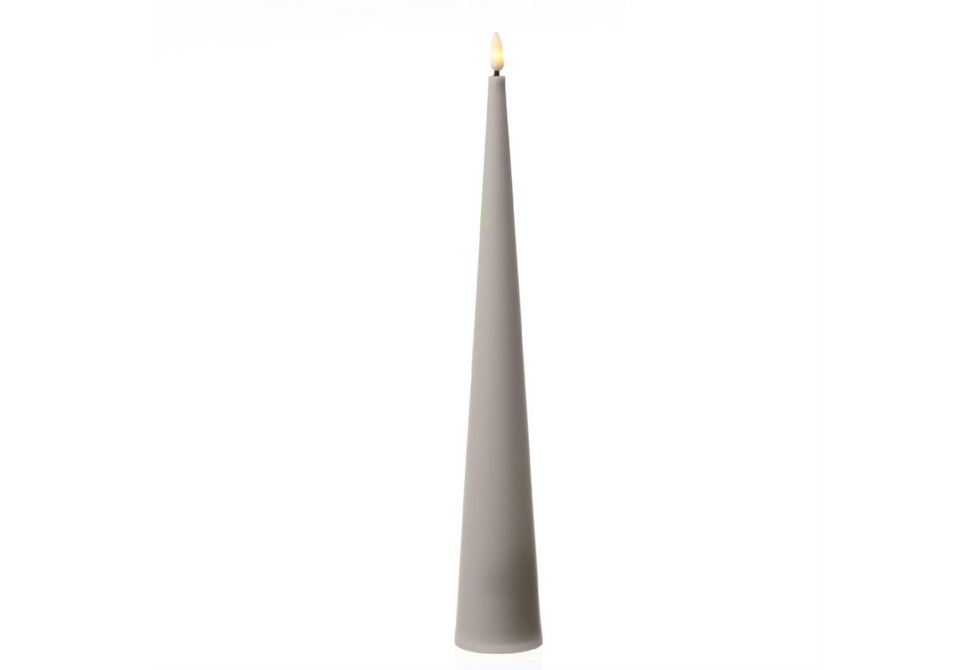 MARELIDA LED-Kerze LED Kegelkerze Outdoorkerze in Kegelform flackernd H: 35cm Timer grau MARELIDA LED-Kerze LED Kegelkerze Outdoorkerze in Kegelform flackernd H: 35cm Timer grau von MARELIDA