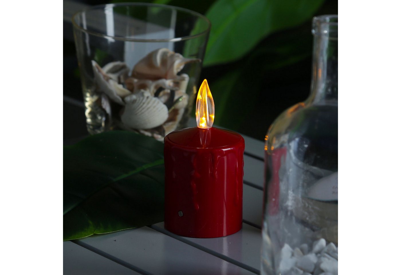 MARELIDA LED-Kerze Grabkerze Grablicht für Laternen H: 11,5cm Sensor bis 500h rot MARELIDA LED-Kerze Grabkerze Grablicht für Laternen H: 11,5cm Sensor bis 500h rot von MARELIDA