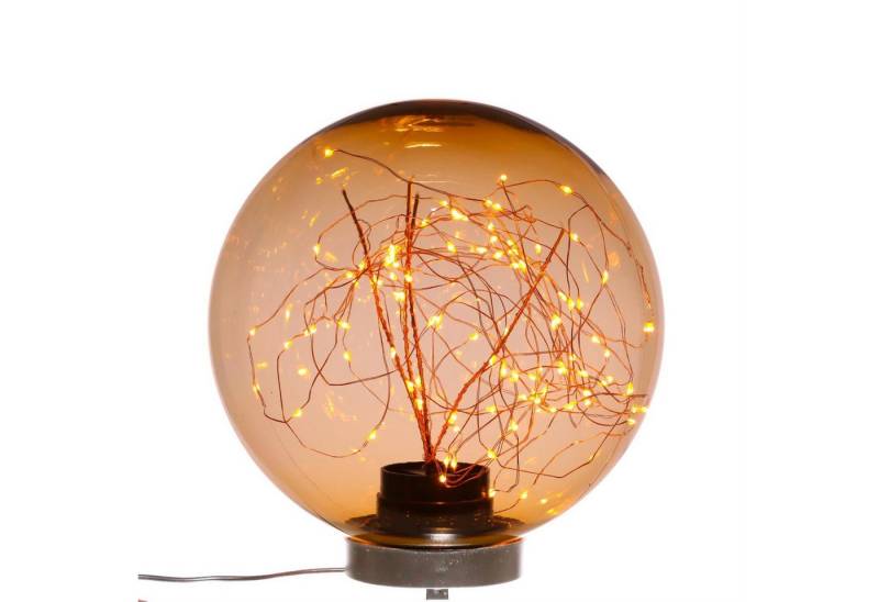 MARELIDA LED Gartenleuchte LED Kugel Leuchte für Boden Weg Terrasse Garten Deko Beleuchtung 25cm, LED Classic, ultra-warmweiß / bernstein (1800K bis 2100K) von MARELIDA