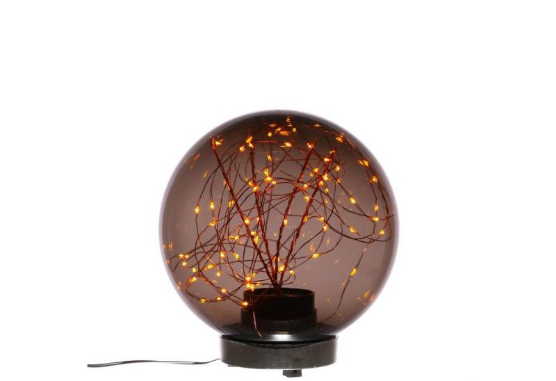 MARELIDA LED Gartenleuchte LED Kugel Leuchte für Boden Weg Terrasse Garten Deko Beleuchtung 20cm, LED Classic, ultra-warmweiß / bernstein (1800K bis 2100K) von MARELIDA