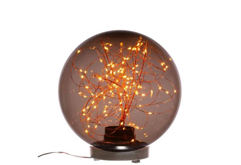 MARELIDA LED Gartenleuchte LED Kugel Leuchte für Boden Weg Terrasse Garten Deko Beleuchtung 25cm, LED Classic, ultra-warmweiß / bernstein (1800K bis 2100K) von MARELIDA