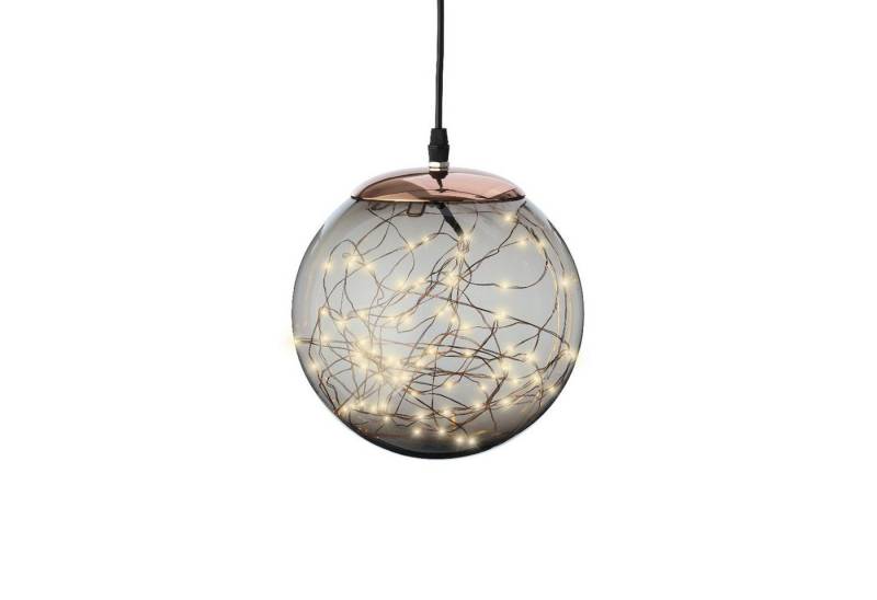 MARELIDA LED Kugelleuchte LED Lichterkugel Deko Kugelleuchte Hängeleuchte Leuchtkugel 30cm Außen, LED Classic, ultra-warmweiß / bernstein (1800K bis 2100K) von MARELIDA