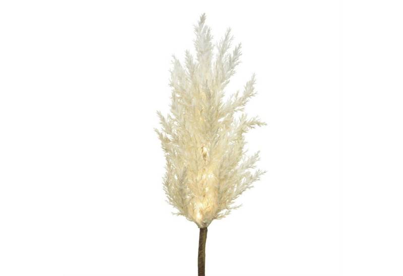 MARELIDA LED-Leuchtzweig LED Zweig Pampasgras leuchtend Herbstdeko Winterdeko Timer für Innen, 12-flammig von MARELIDA