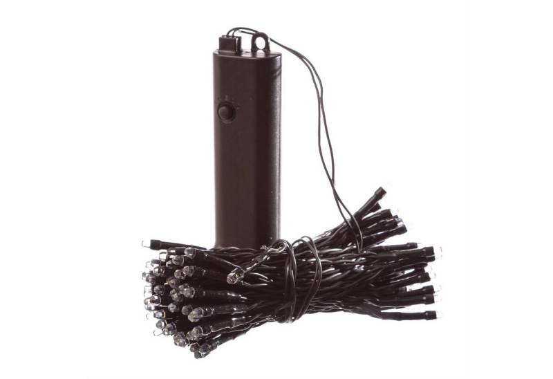 MARELIDA LED-Lichterkette Batterie bis 60 Tage Timer 96 bernstein LED 8 Funkt. 7,1m Innen/Außen, 96-flammig von MARELIDA