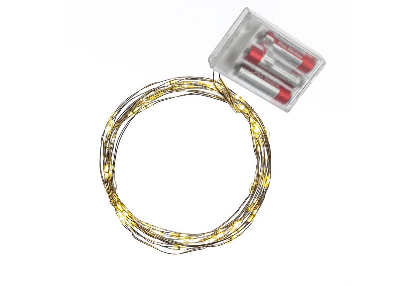 MARELIDA LED-Lichterkette LED Drahtlichterkette 100 warmweiße LED 4,95m Batteriebetrieb silber, 100-flammig MARELIDA LED-Lichterkette LED Drahtlichterkette 100 warmweiße LED 4,95m Batteriebetrieb silber, 100-flammig von MARELIDA