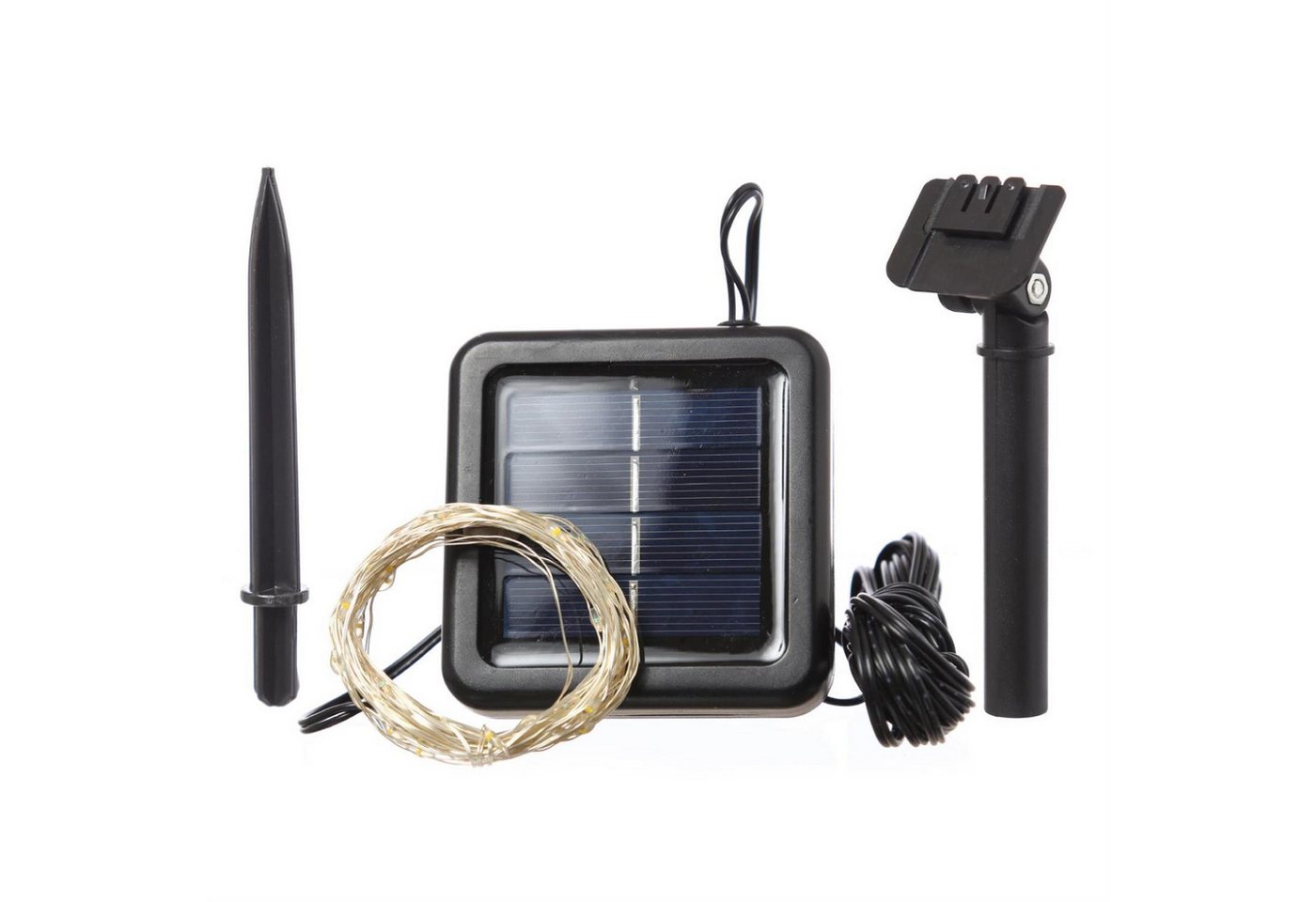 MARELIDA LED-Lichterkette LED Solar Lichterkette Draht 100 LED 9,9m Sensor Außen Garten Party, 100-flammig MARELIDA LED-Lichterkette LED Solar Lichterkette Draht 100 LED 9,9m Sensor Außen Garten Party, 100-flammig von MARELIDA