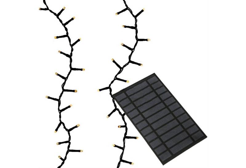 MARELIDA LED-Lichterkette LED Solar Lichterkette bernstein 22,5m 8 Modi USB Garten Outdoor Außen, 1000-flammig von MARELIDA