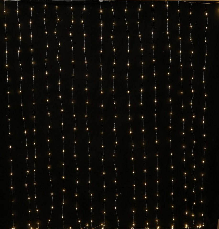 MARELIDA LED-Lichtervorhang Draht Weihnachtsdeko für Fenster 10 Stränge 100LED 0,9x1m Innen Außen, 100-flammig MARELIDA LED-Lichtervorhang Draht Weihnachtsdeko für Fenster 10 Stränge 100LED 0,9x1m Innen Außen, 100-flammig von MARELIDA