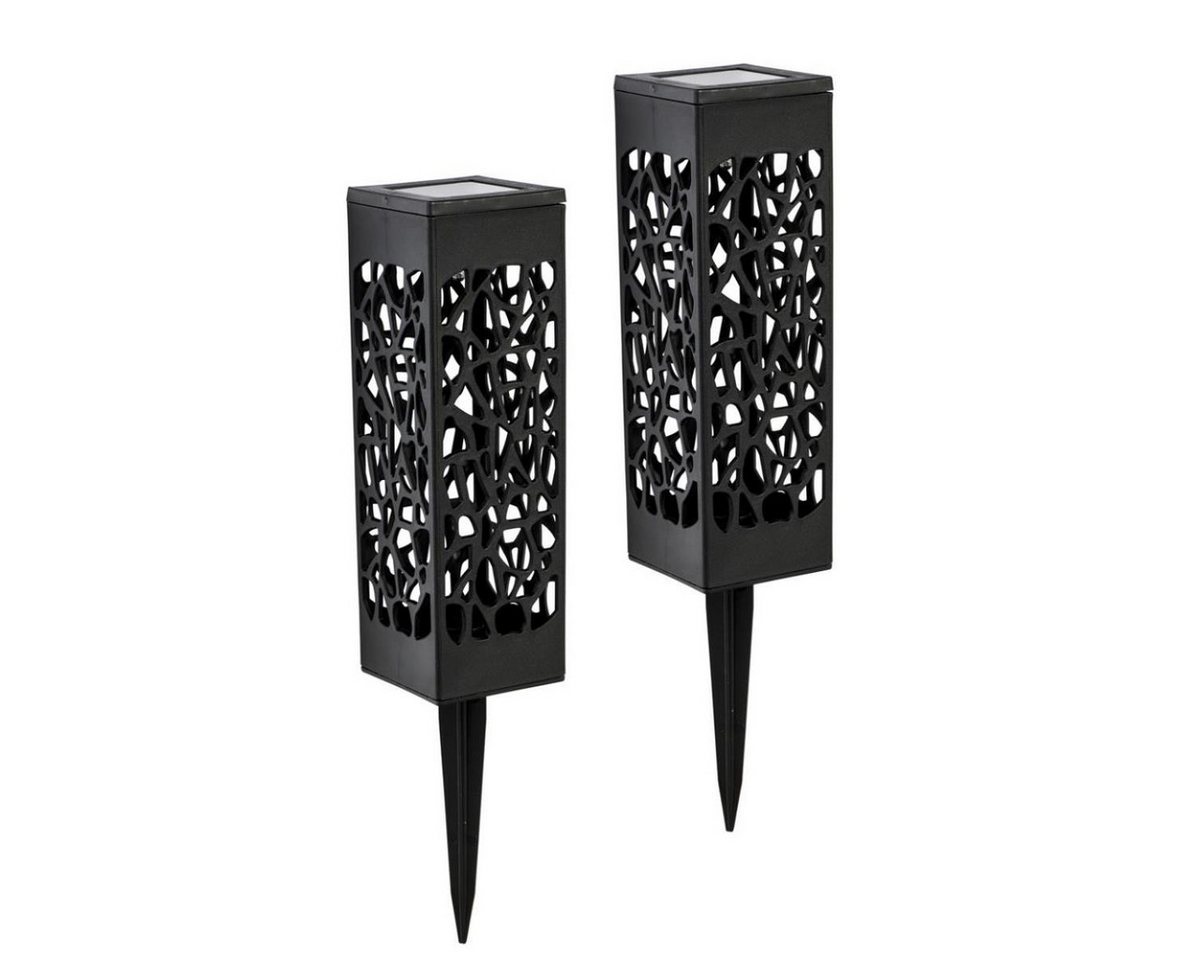 MARELIDA LED Solarleuchte LED Solar Wegleuchte Schattenleuchte 28cm Lichtsensor schwarz 2er Set, LED Classic, warmweiß (2100K bis 3000K) MARELIDA LED Solarleuchte LED Solar Wegleuchte Schattenleuchte 28cm Lichtsensor schwarz 2er Set, LED Classic, warmweiß (2100K bis 3000K) von MARELIDA