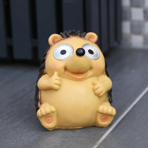 MARELIDA LED Solar Gartenfigur Tierfigur Solarleuchte Dekoleuchte Gartendeko (Igel Sonic) von MARELIDA