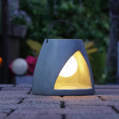 MARELIDA LED Solar Laterne - Kugellampe im Stein - Polyresin - 3 warmweiße LED - H: 19,5cm - grau MARELIDA LED Solar Laterne - Kugellampe im Stein - Polyresin - 3 warmweiße LED - H: 19,5cm - grau von MARELIDA