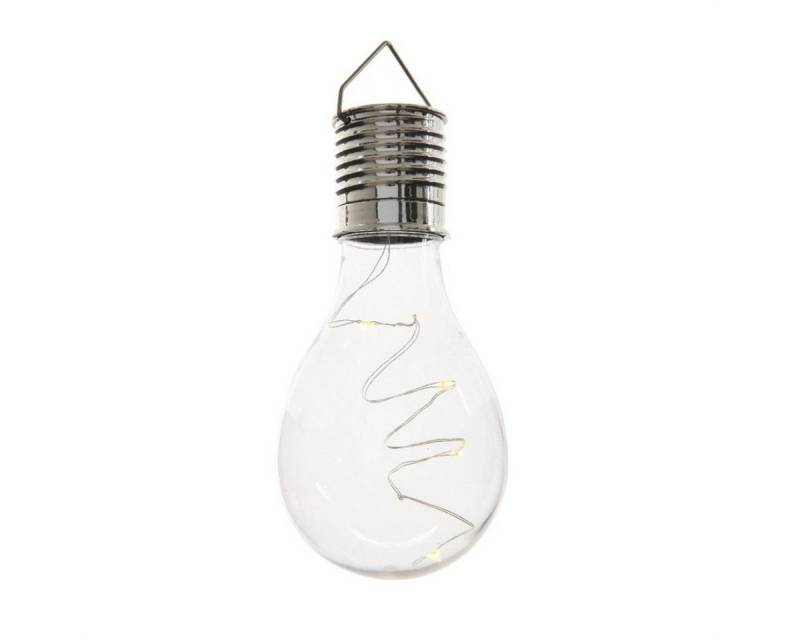 MARELIDA LED Solarleuchte LED Solar Glühbirne hängend Gartenleuchte für Terrasse Balkon klar, LED Classic, warmweiß (2100K bis 3000K) von MARELIDA