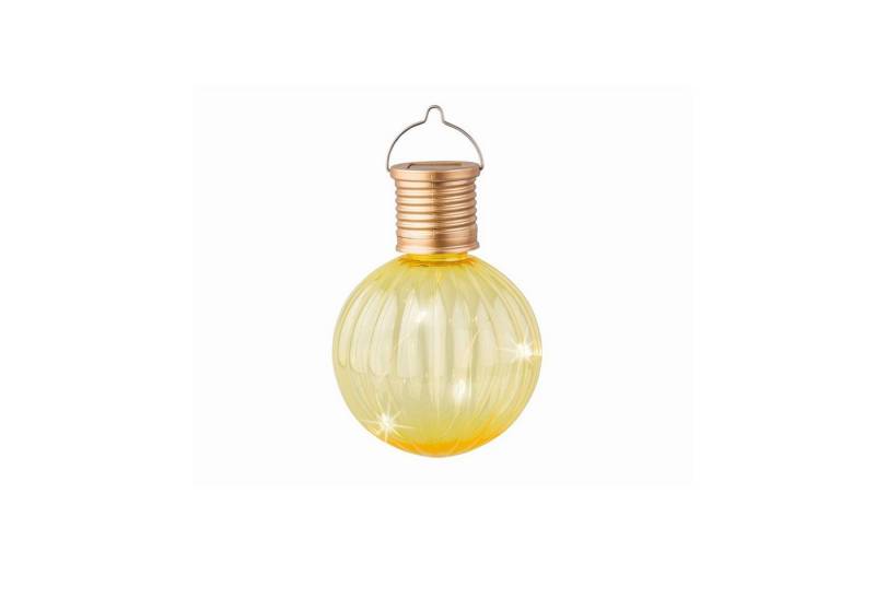 MARELIDA LED Solarleuchte LED Solar Glühbirne m. Lichterkette Kugelleuchte Garten Terrasse gelb, LED Classic von MARELIDA