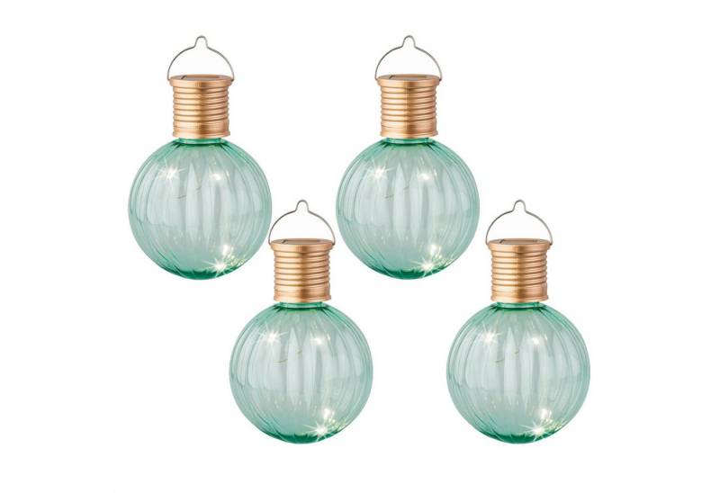 MARELIDA LED Solarleuchte LED Solar Glühbirnen Kugelleuchte hängend Garten Terrasse Balkon 4St., LED Classic von MARELIDA