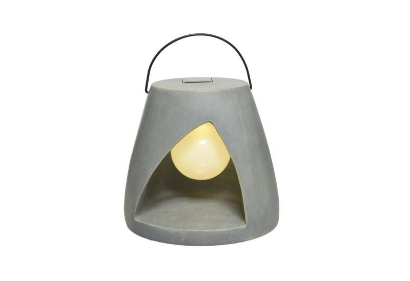 MARELIDA LED Solarleuchte LED Solar Laterne Kugellampe im Stein Solarleuchte Gartenleuchte, LED Classic, warmweiß (2100K bis 3000K) von MARELIDA