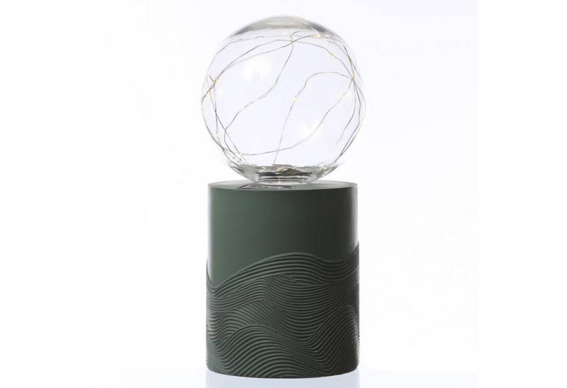 MARELIDA LED Solarleuchte LED Solar Tischlampe GLOW grün Kugelleuchte +, LED Classic, warmweiß (2100K bis 3000K) von MARELIDA