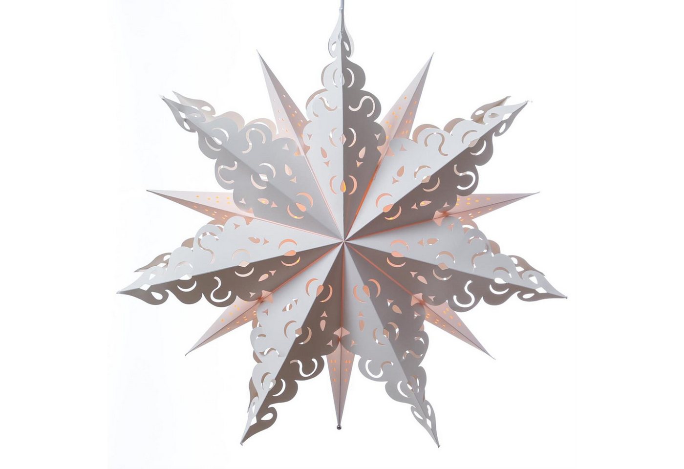 MARELIDA LED Stern Papierstern Crystal Weihnachtsstern Faltstern Leuchtstern 62cm MARELIDA LED Stern Papierstern Crystal Weihnachtsstern Faltstern Leuchtstern 62cm von MARELIDA