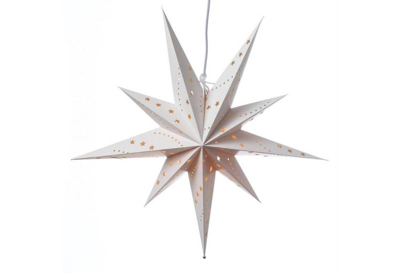 MARELIDA LED Stern Papierstern Emma Weihnachtsstern Faltstern Leuchtstern 58cm von MARELIDA