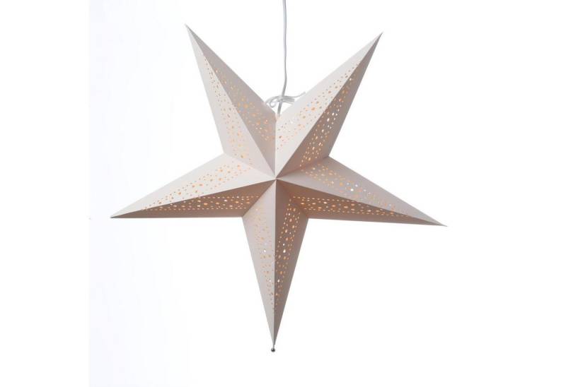 MARELIDA LED Stern Papierstern Lea Weihnachtsstern Faltstern Leuchtstern 55cm von MARELIDA