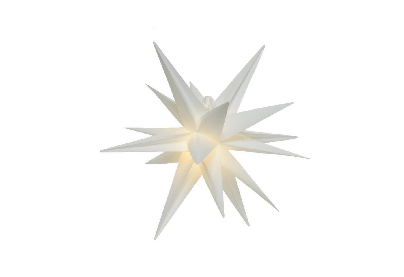 MARELIDA LED-Stern für außen Weihnachtsstern 3D Outdoor Leuchtstern 75cm Timer für Innen/Außen, LED Classic, warmweiß (2100K bis 3000K) von MARELIDA