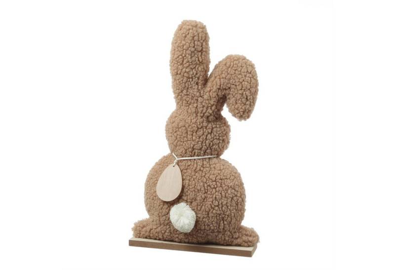 MARELIDA Osterhase Hase Osterhase Teddy Plüschhase Osterdeko Dekofigur H: 43cm braun von MARELIDA