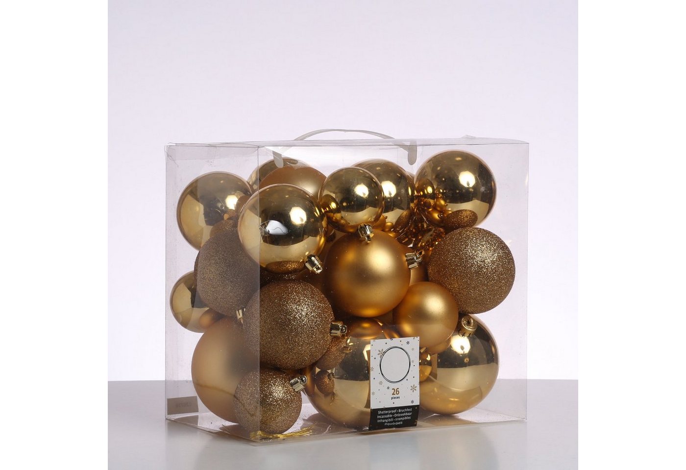 MARELIDA Weihnachtsbaumkugel Christbaumkugel Weihnachtskugel bruchfest glänzend matt gold 26er Set (26 St) MARELIDA Weihnachtsbaumkugel Christbaumkugel Weihnachtskugel bruchfest glänzend matt gold 26er Set (26 St) von MARELIDA