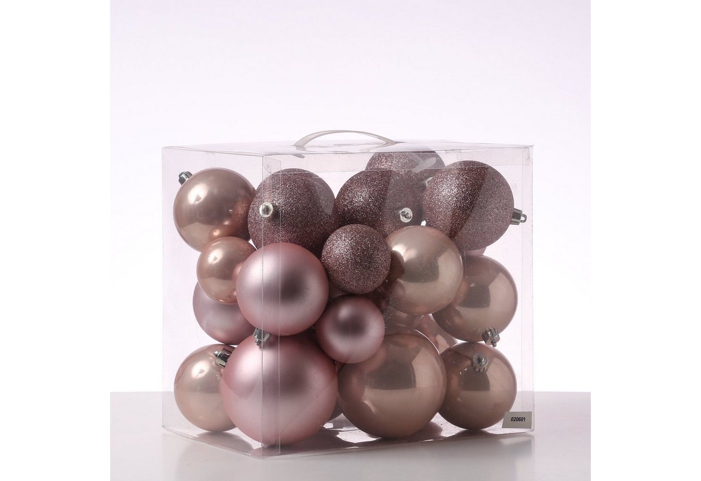 MARELIDA Weihnachtsbaumkugel Christbaumkugel Weihnachtskugel bruchfest glänzend matt rosa 26er Set (26 St) MARELIDA Weihnachtsbaumkugel Christbaumkugel Weihnachtskugel bruchfest glänzend matt rosa 26er Set (26 St) von MARELIDA