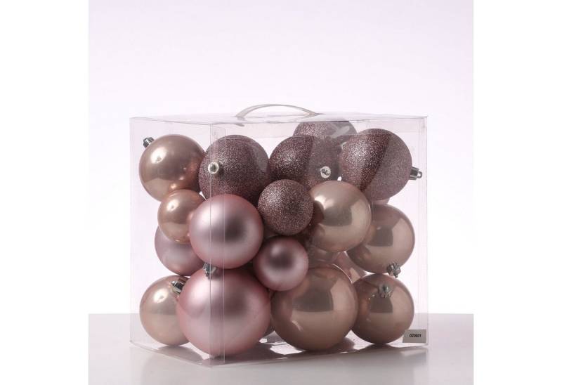 MARELIDA Weihnachtsbaumkugel Christbaumkugel Weihnachtskugel bruchfest glänzend matt rosa 26er Set (26 St) MARELIDA Weihnachtsbaumkugel Christbaumkugel Weihnachtskugel bruchfest glänzend matt rosa 26er Set (26 St) von MARELIDA