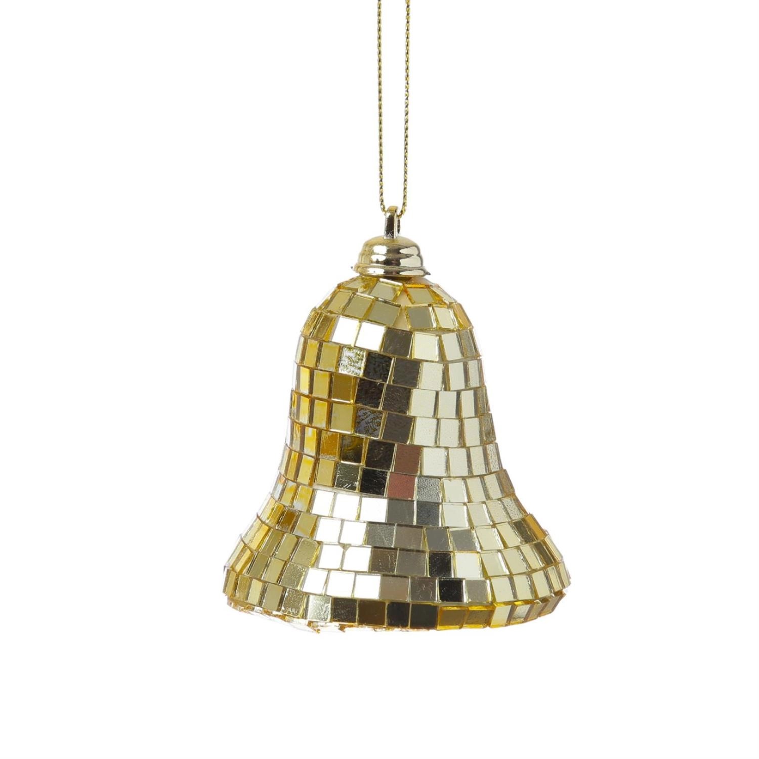 Marelida Christbaumschmuck Glocke Weihnachtsbaumschmuck Im Discokugel Look Gold Marelida Christbaumschmuck Glocke Weihnachtsbaumschmuck Im Discokugel Look Gold von MARELIDA