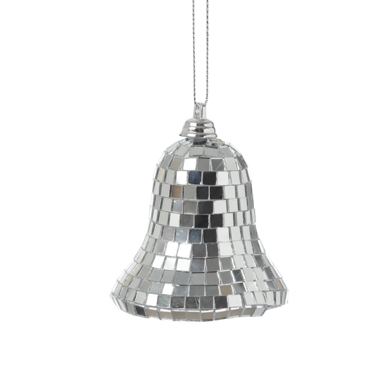 Marelida Christbaumschmuck Glocke Weihnachtsbaumschmuck Im Discokugel Look Silber Marelida Christbaumschmuck Glocke Weihnachtsbaumschmuck Im Discokugel Look Silber von MARELIDA