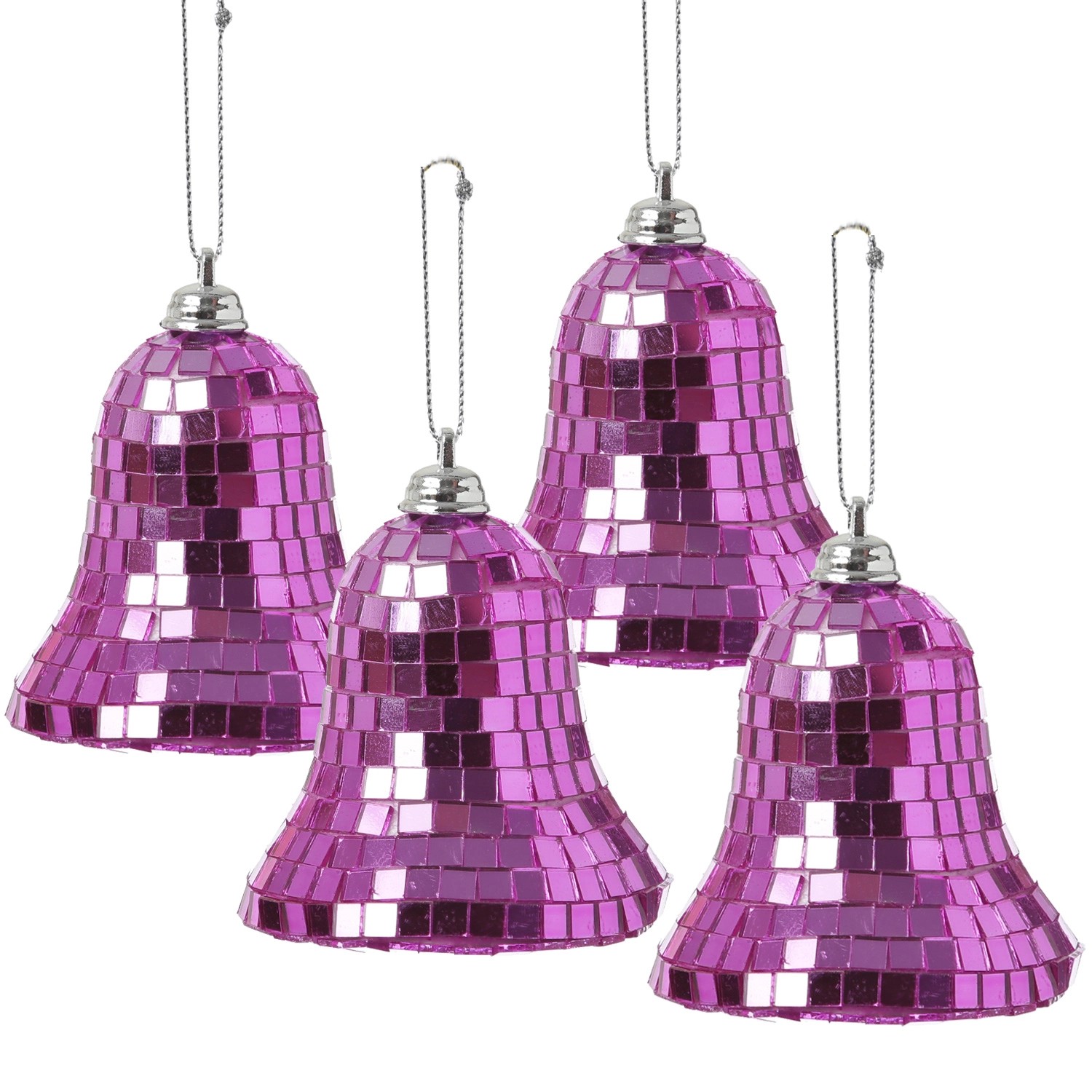 Marelida Christbaumschmuck Glocken Weihnachtsbaumschmuck Im Discokugel Look Pink 4St Marelida Christbaumschmuck Glocken Weihnachtsbaumschmuck Im Discokugel Look Pink 4St von MARELIDA
